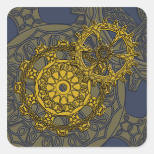 Heftkleber Quadratischer Aufkleber