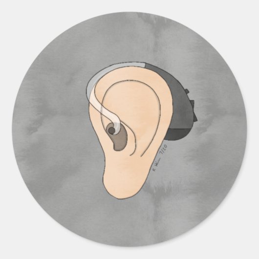 Heftkleber Runder Aufkleber (Vorderseite)