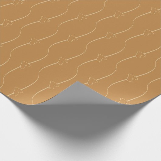 Heftlink Gold Wrapping Paper Geschenkpapier (Ecke)