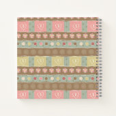 Heftmuster-Rezept-Notebooks Notizblock (Rückseite)