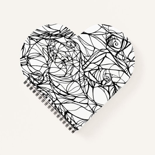 HeftNotebook: DIY Color Your Own: Kunstgeschenk Notizblock (Vorderseite)