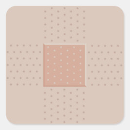 Heftpflaster - Aufkleber auf der Fläche