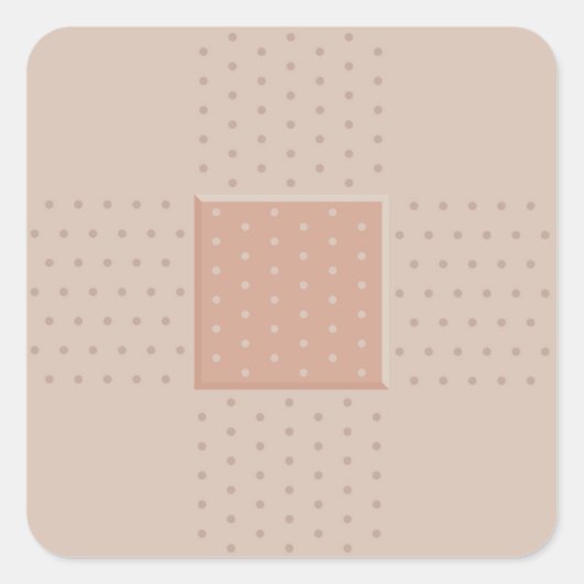 Heftpflaster - Aufkleber auf der Fläche (Vorderseite)