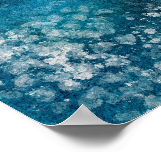 Heftposter Pink Blue Black Niedlich Poster (Ecke)