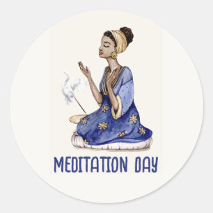 Heftschild für den Mediationstag Runder Aufkleber