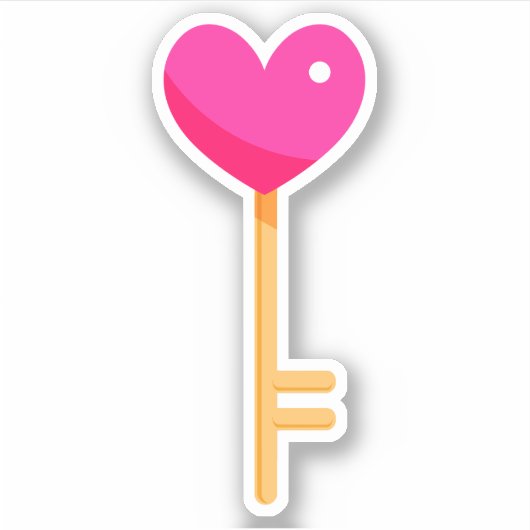 Heftschlüssel Aufkleber (Vorderseite)