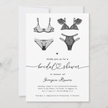 Heftschrift & Black Lace Lingerie Brautparty