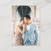 Heftschrift & Foto Hochzeitdetails Minimalistisch Begleitkarte (Rückseite)