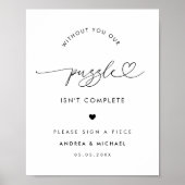 Heftschrift Minimalistisches Gästebuch Hochzeitsze (Vorne)