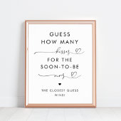 Heftschrift Wie viele Kisses Brautparty signieren Poster