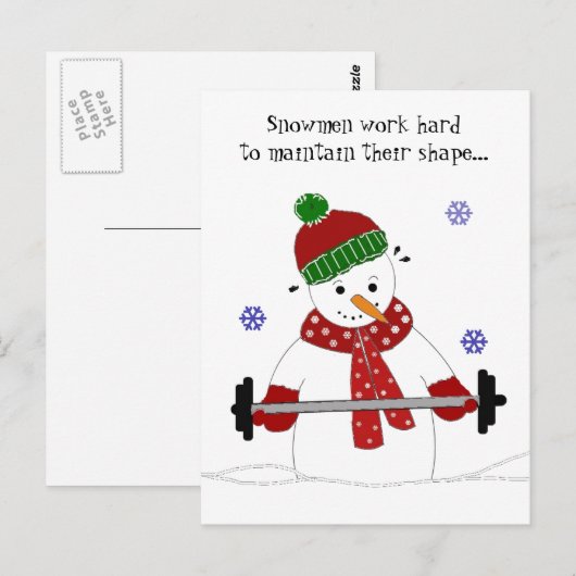 Heftschuh mit Sprichwort Postkarte (Vorne/Hinten)