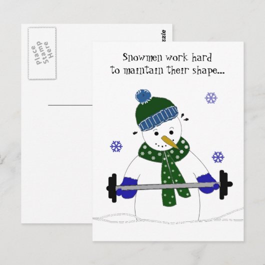 Heftschuh mit Sprichwort Postkarte (Vorne/Hinten)