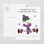 Heftschuh mit Sprichwort Postkarte (Vorne/Hinten)