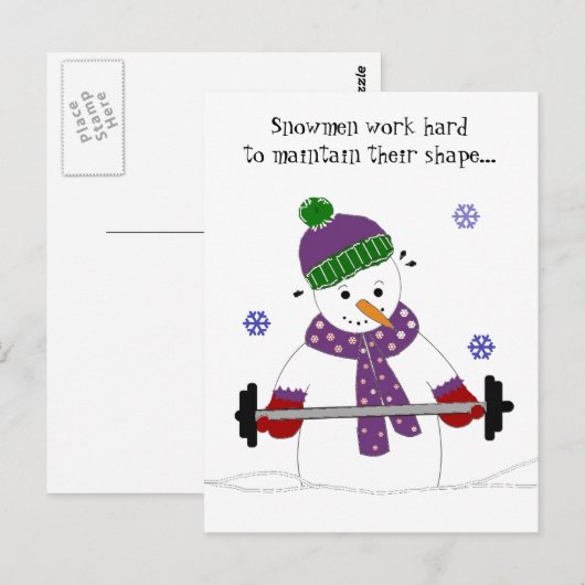 Heftschuh mit Sprichwort Postkarte (Vorne/Hinten)