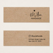 Heftskriptverdienst Schmuckkraft Display Card (Vorne & Hinten)