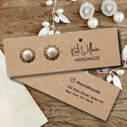 Heftskriptverdienst Schmuckkraft Display Card