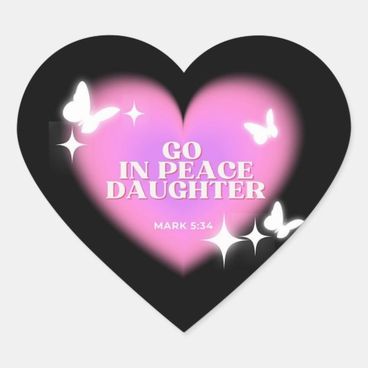 Heftsticker Bible Verse Sticker Faith Sticker (Vorderseite)