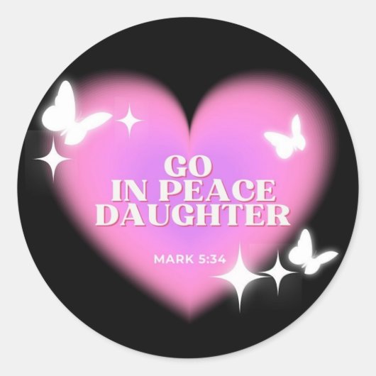 Heftsticker Bible Verse Sticker Faith Sticker (Vorderseite)