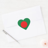 Heftsticker für Bangladesch Herz-Aufkleber (Umschlag)