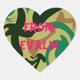 Heftsticker Herz-Aufkleber