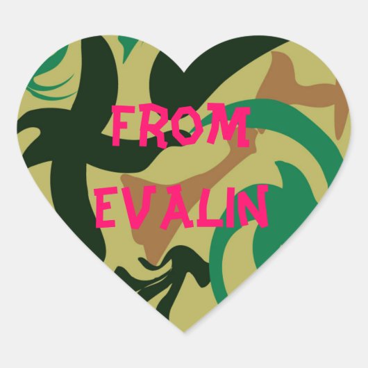 Heftsticker Herz-Aufkleber (Vorderseite)