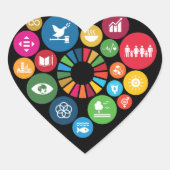 Heftsticker Herz-Aufkleber (Vorderseite)