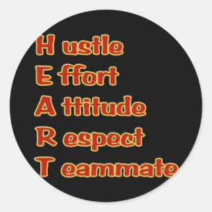 Heftsticker Runder Aufkleber