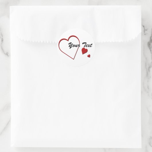 Heftvorlagenaufkleber Runder Aufkleber (Tasche)