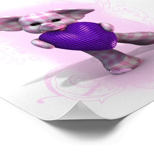 Hefty Heart ~ Girl Poster (Ecke)