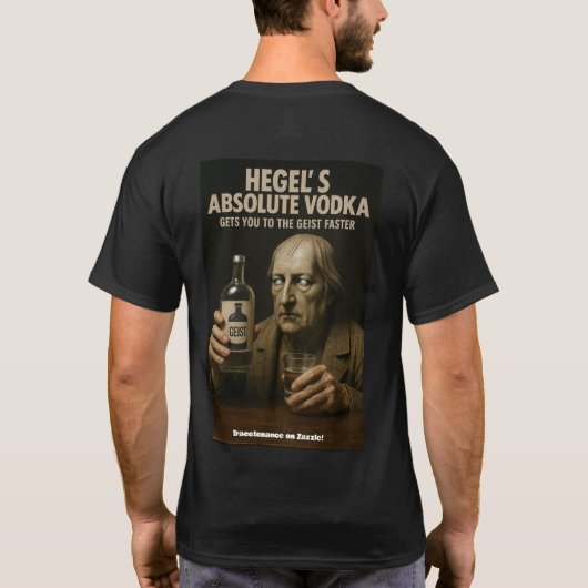 Hegel's Absolute Vodka T-shirt (Rückseite)