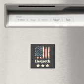 Hegseth Trump Administration American Flag Magnet (In Situ (Geschirrspüler))