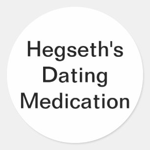 Hegseths Dating-Medikament Hankamer Artjunkhaus Runder Aufkleber