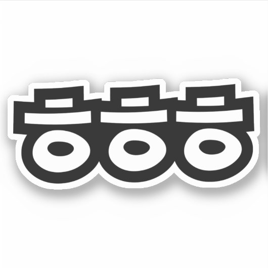 HEHEHE ㅎ ㅎ ㅎ koreanischen Slang-Aufkleber Aufkleber (Vorderseite)