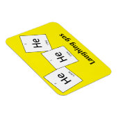Hehehe Helium Laughing Gas Element Pun Magnet (Rechte Seite)