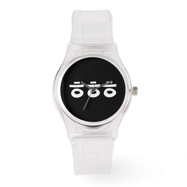 HEHEHEHE ㅎ ㅎ ㅎ koreanischen Slang Armbanduhr (Vorderseite)