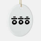 HEHEHEHE ㅎ ㅎ ㅎ koreanischen Slang Keramik Ornament (Rechts)