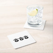 HEHEHEHE ㅎ ㅎ ㅎ koreanischen Slang Rechteckiger Pappuntersetzer (Vor Ort)