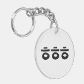 HEHEHEHE ㅎ ㅎ ㅎ koreanischen Slang Schlüsselanhänger (Vorderseite links)