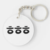 HEHEHEHE ㅎ ㅎ ㅎ koreanischen Slang Schlüsselanhänger (Rückseite)