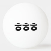 HEHEHEHE ㅎ ㅎ ㅎ koreanischen Slang Tischtennisball (Vorderseite)
