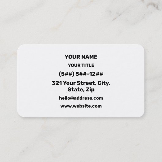 HEHEHEHE ㅎ ㅎ ㅎ koreanischen Slang Visitenkarte (Rückseite)