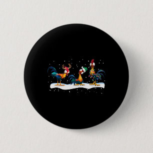 Hei Hei Chicken Christmas - Uni Button
