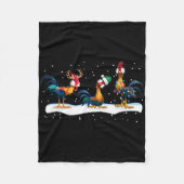 Hei Hei Chicken Christmas - Uni Fleecedecke (Vorderseite)