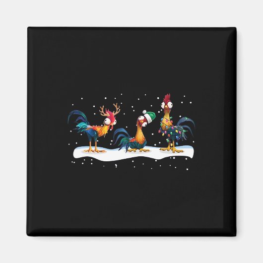 Hei Hei Chicken Christmas - Uni Magnet (Vorne)