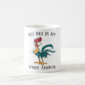Hei Hei ist mein Spirit Animal Portrait Kaffeetasse (Mittel)