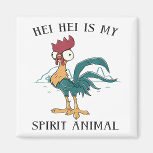 Hei Hei ist mein Spirit Animal Portrait Magnet