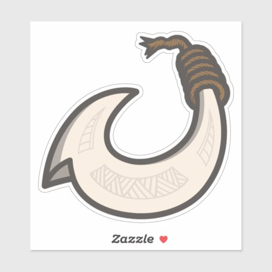 Hei Matau Aufkleber (Blatt)