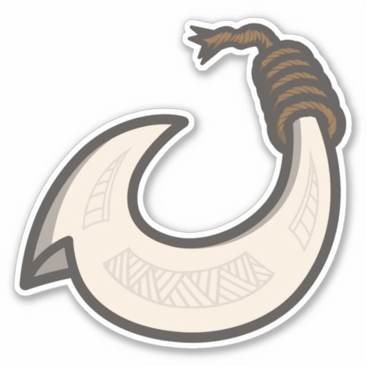 Hei Matau Aufkleber (Vorderseite)