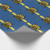 Hei Tiki Bee Toy Maori Design New Zealand Geschenkpapier (Ecke)