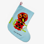 Hei Tiki Großer Weihnachtsstrumpf (Vorderansicht (hängend))